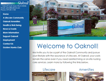Tablet Screenshot of oaknoll.com